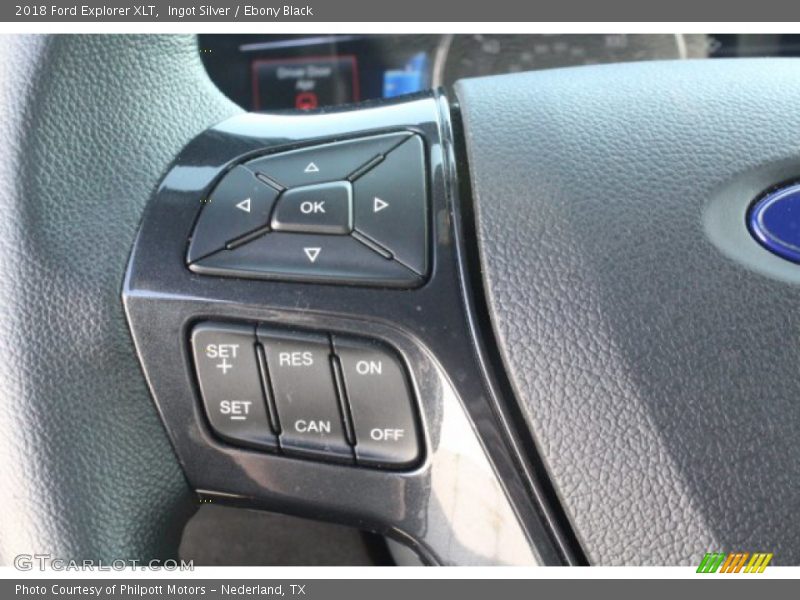 Ingot Silver / Ebony Black 2018 Ford Explorer XLT