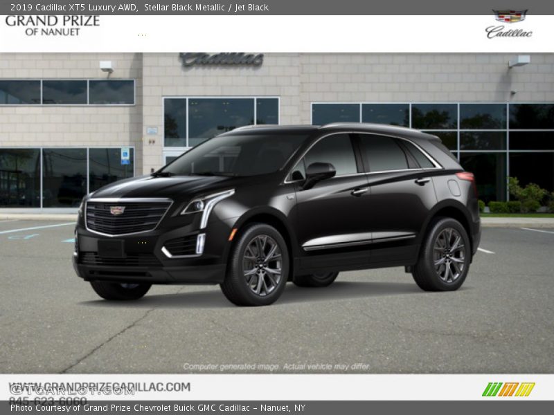 Stellar Black Metallic / Jet Black 2019 Cadillac XT5 Luxury AWD