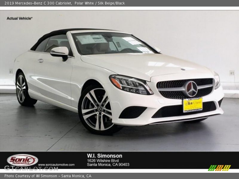 Polar White / Silk Beige/Black 2019 Mercedes-Benz C 300 Cabriolet