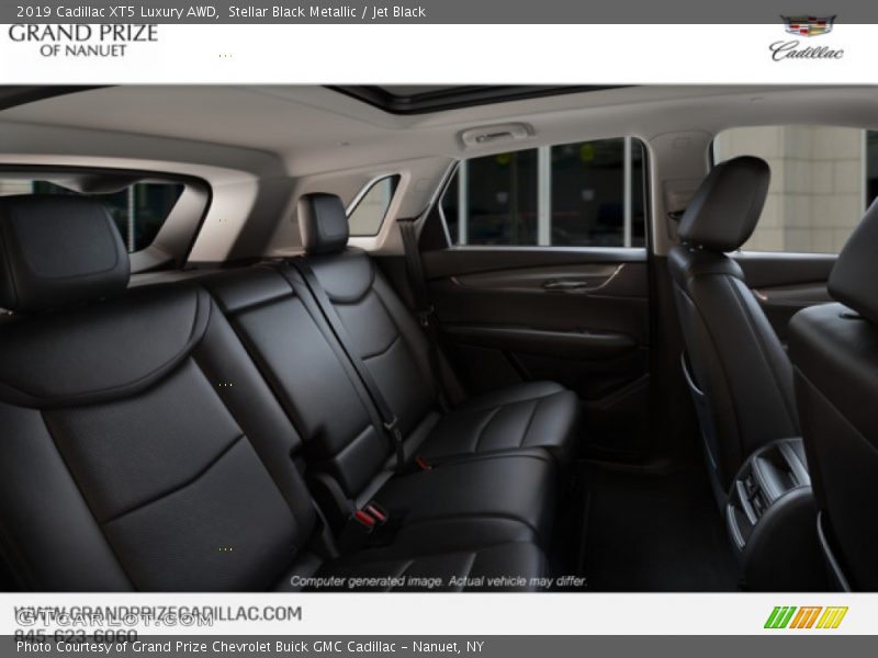 Stellar Black Metallic / Jet Black 2019 Cadillac XT5 Luxury AWD