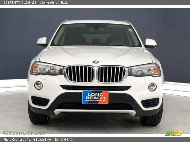 Alpine White / Black 2016 BMW X3 xDrive28i