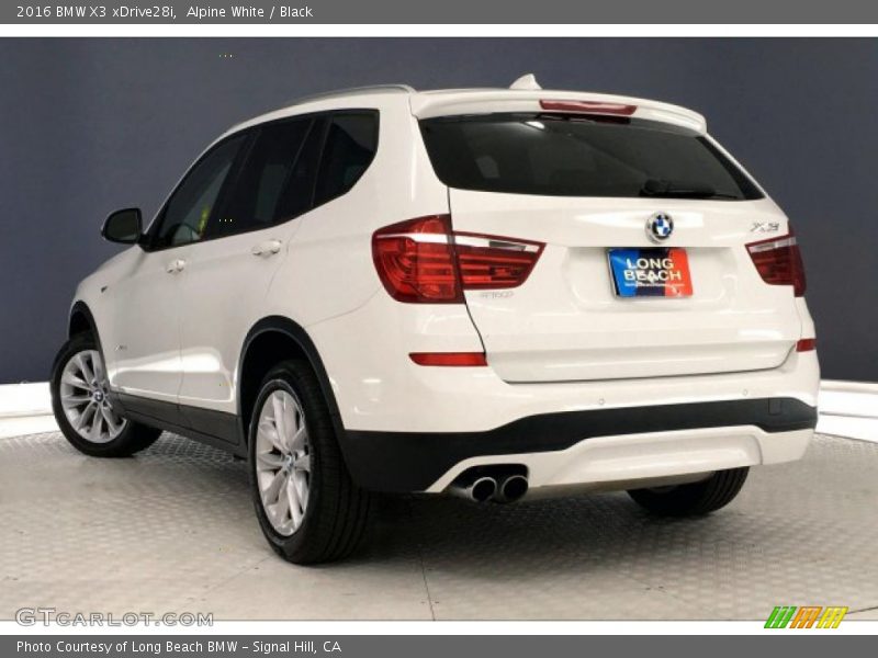 Alpine White / Black 2016 BMW X3 xDrive28i