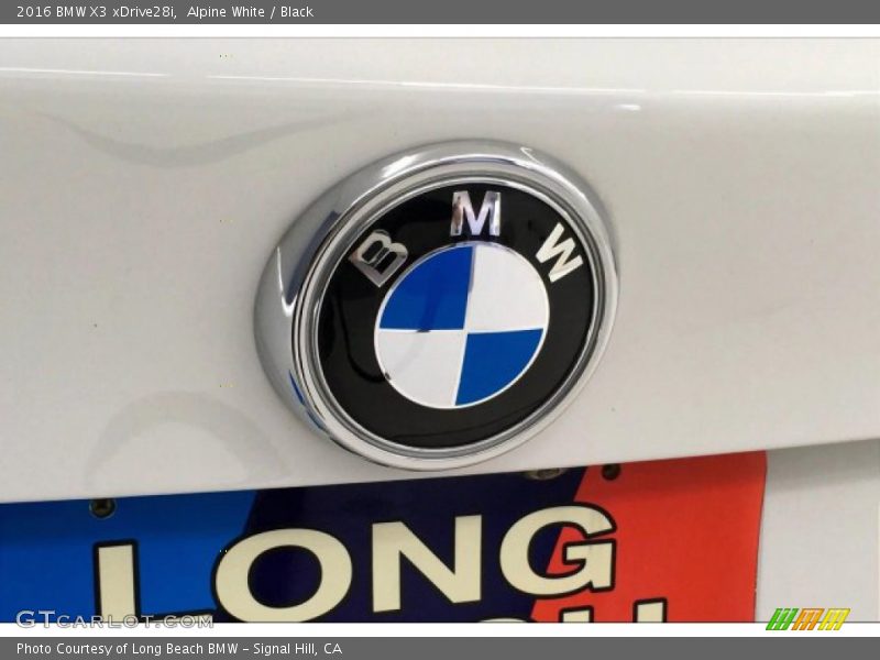 Alpine White / Black 2016 BMW X3 xDrive28i