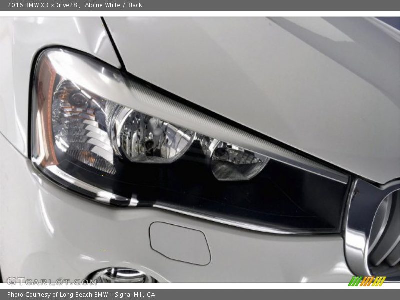 Alpine White / Black 2016 BMW X3 xDrive28i