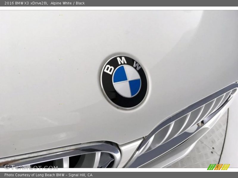 Alpine White / Black 2016 BMW X3 xDrive28i