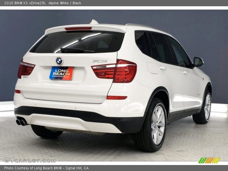 Alpine White / Black 2016 BMW X3 xDrive28i