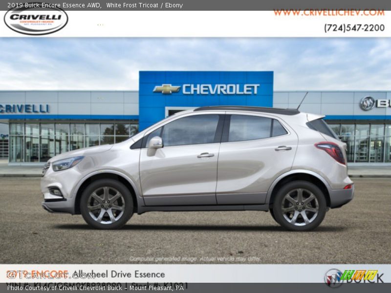 White Frost Tricoat / Ebony 2019 Buick Encore Essence AWD