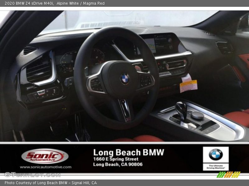 Alpine White / Magma Red 2020 BMW Z4 sDrive M40i