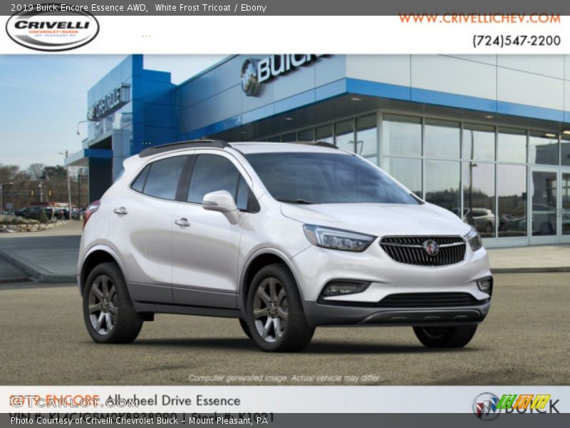 White Frost Tricoat / Ebony 2019 Buick Encore Essence AWD