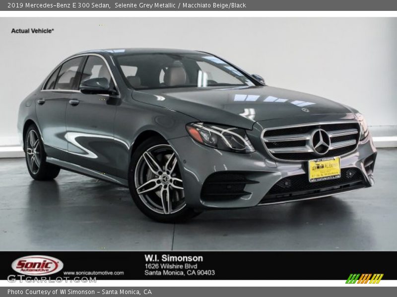 Selenite Grey Metallic / Macchiato Beige/Black 2019 Mercedes-Benz E 300 Sedan