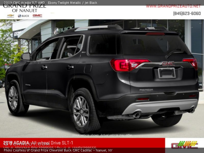 Ebony Twilight Metallic / Jet Black 2019 GMC Acadia SLT AWD