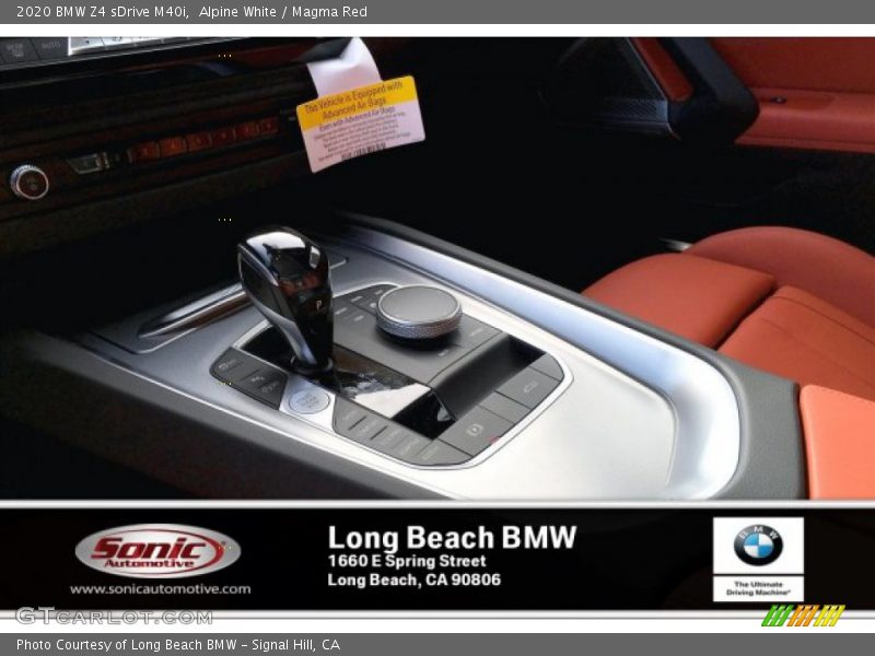 Alpine White / Magma Red 2020 BMW Z4 sDrive M40i