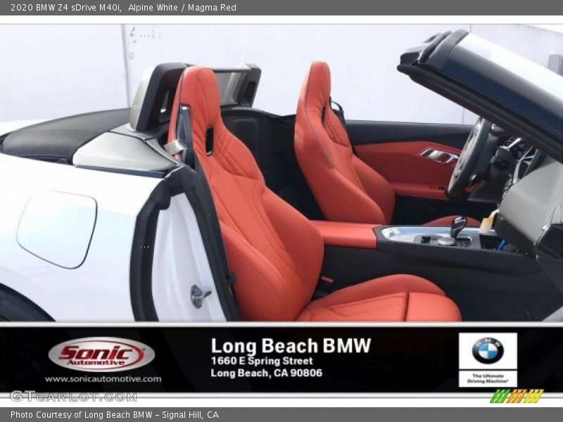 Alpine White / Magma Red 2020 BMW Z4 sDrive M40i