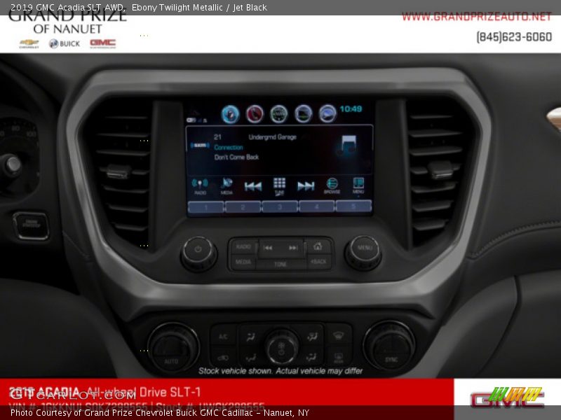 Ebony Twilight Metallic / Jet Black 2019 GMC Acadia SLT AWD