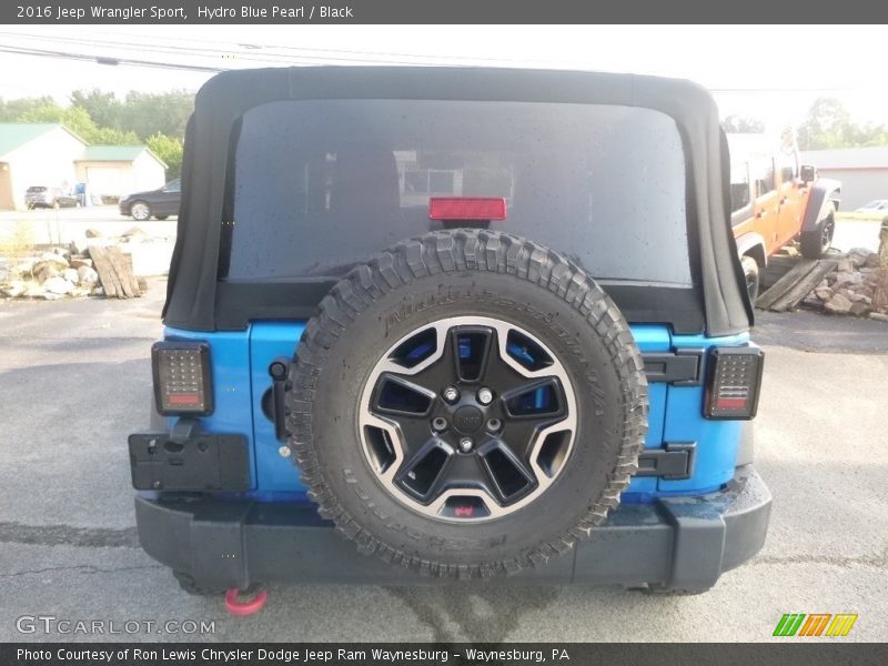 Hydro Blue Pearl / Black 2016 Jeep Wrangler Sport