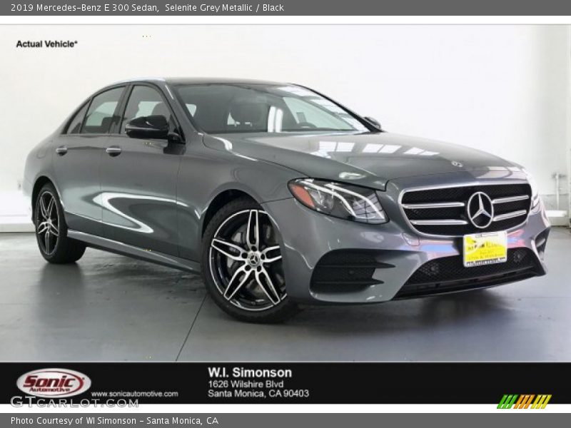 Selenite Grey Metallic / Black 2019 Mercedes-Benz E 300 Sedan