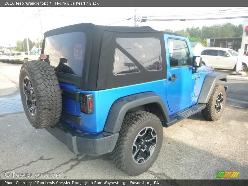 Hydro Blue Pearl / Black 2016 Jeep Wrangler Sport