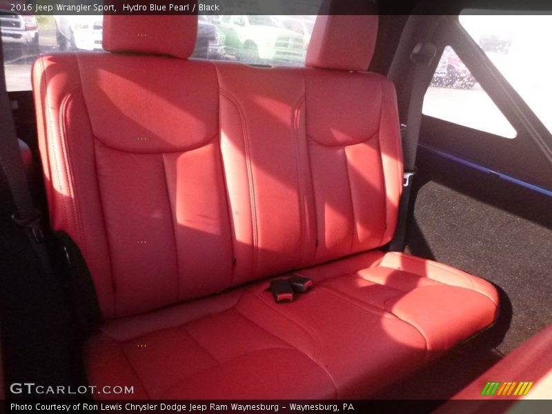 Hydro Blue Pearl / Black 2016 Jeep Wrangler Sport