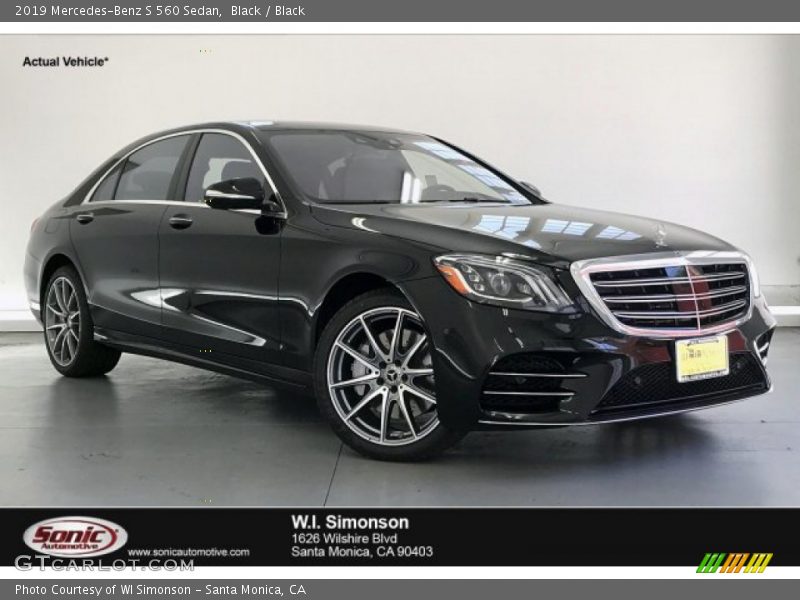 Black / Black 2019 Mercedes-Benz S 560 Sedan