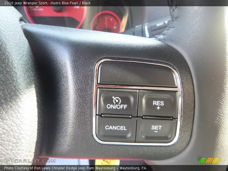 Hydro Blue Pearl / Black 2016 Jeep Wrangler Sport