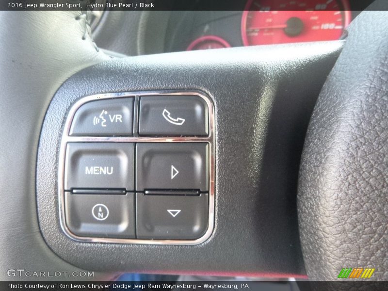 Hydro Blue Pearl / Black 2016 Jeep Wrangler Sport