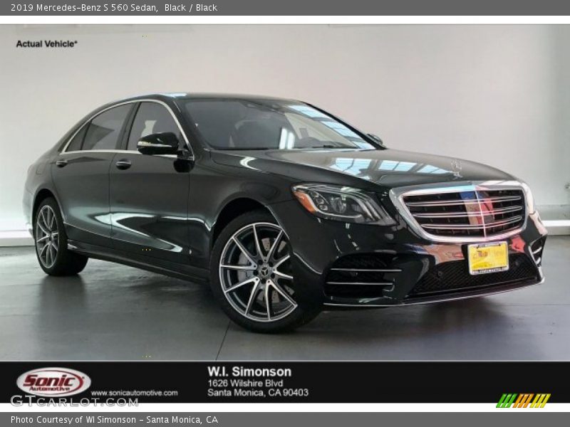 Black / Black 2019 Mercedes-Benz S 560 Sedan