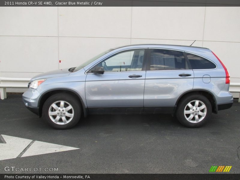 Glacier Blue Metallic / Gray 2011 Honda CR-V SE 4WD