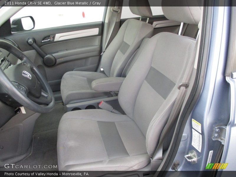Glacier Blue Metallic / Gray 2011 Honda CR-V SE 4WD
