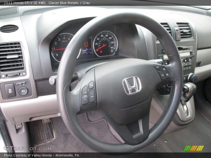 Glacier Blue Metallic / Gray 2011 Honda CR-V SE 4WD