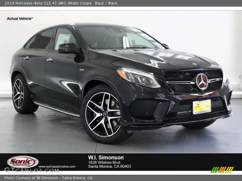 Black / Black 2019 Mercedes-Benz GLE 43 AMG 4Matic Coupe