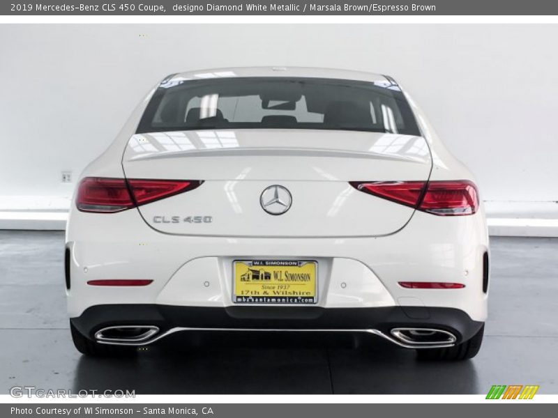 designo Diamond White Metallic / Marsala Brown/Espresso Brown 2019 Mercedes-Benz CLS 450 Coupe