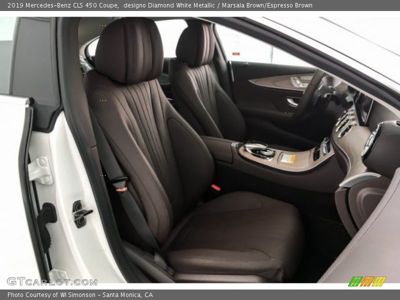 designo Diamond White Metallic / Marsala Brown/Espresso Brown 2019 Mercedes-Benz CLS 450 Coupe