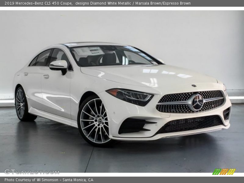 designo Diamond White Metallic / Marsala Brown/Espresso Brown 2019 Mercedes-Benz CLS 450 Coupe