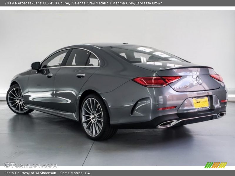 Selenite Grey Metallic / Magma Grey/Espresso Brown 2019 Mercedes-Benz CLS 450 Coupe