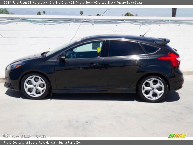 Sterling Gray / ST Smoke Storm/Charcoal Black Recaro Sport Seats 2014 Ford Focus ST Hatchback