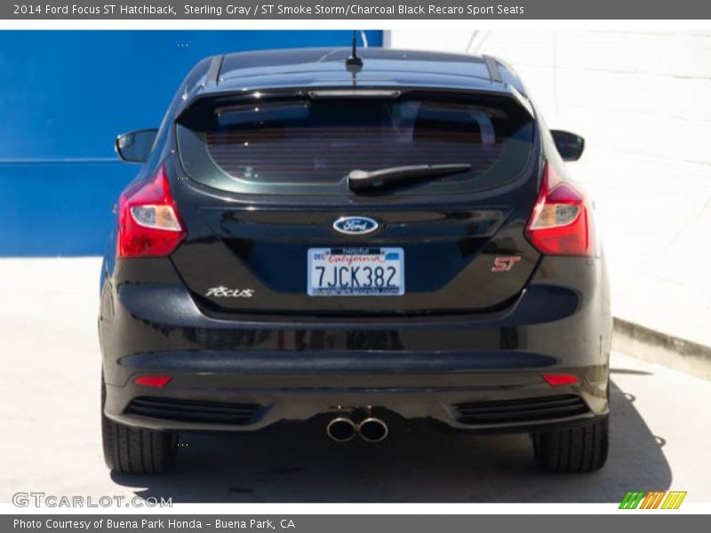 Sterling Gray / ST Smoke Storm/Charcoal Black Recaro Sport Seats 2014 Ford Focus ST Hatchback