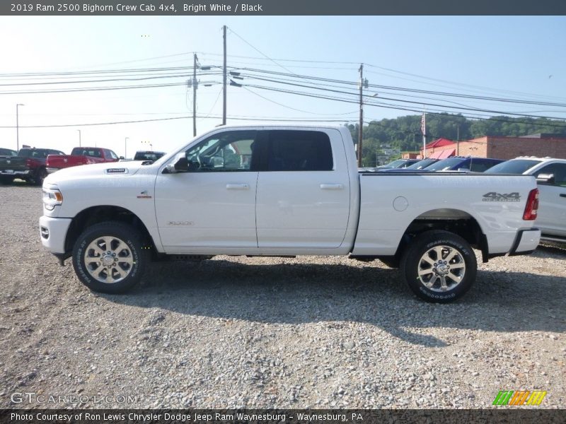 Bright White / Black 2019 Ram 2500 Bighorn Crew Cab 4x4