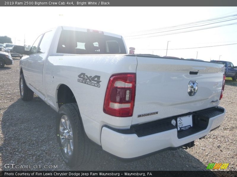 Bright White / Black 2019 Ram 2500 Bighorn Crew Cab 4x4