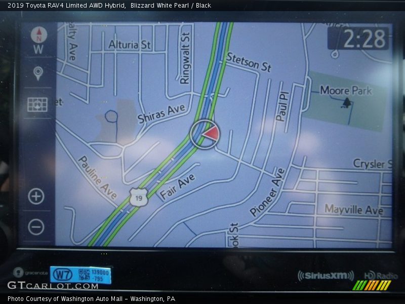 Blizzard White Pearl / Black 2019 Toyota RAV4 Limited AWD Hybrid