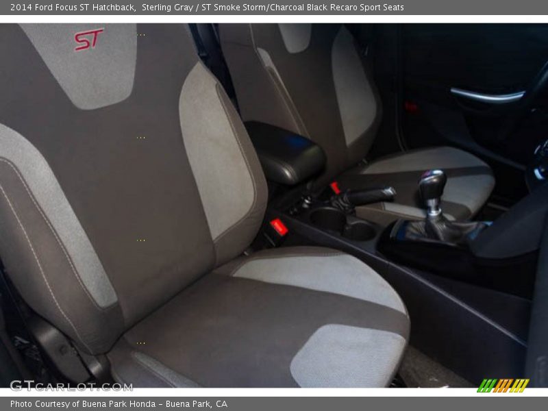 Sterling Gray / ST Smoke Storm/Charcoal Black Recaro Sport Seats 2014 Ford Focus ST Hatchback