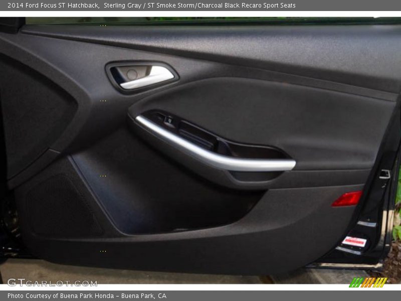 Sterling Gray / ST Smoke Storm/Charcoal Black Recaro Sport Seats 2014 Ford Focus ST Hatchback