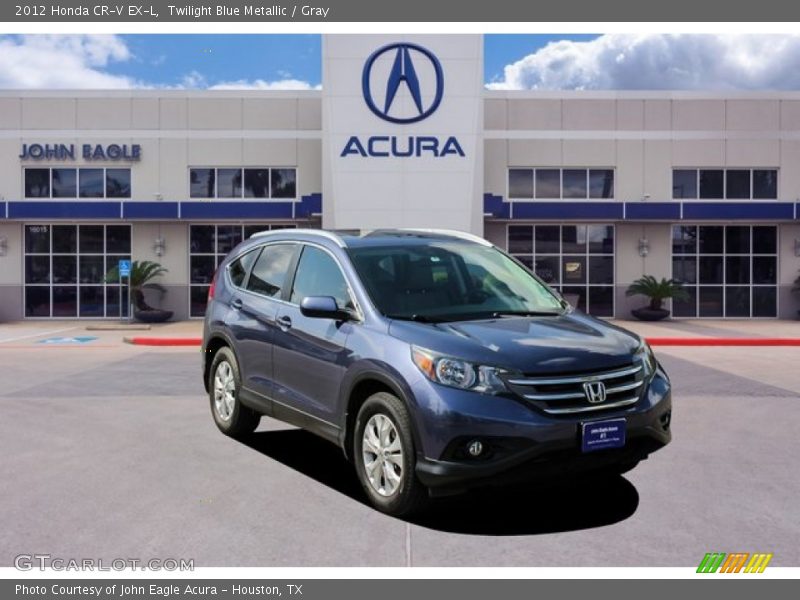 Twilight Blue Metallic / Gray 2012 Honda CR-V EX-L
