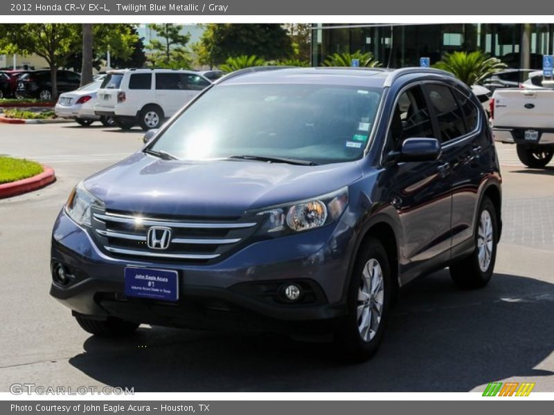 Twilight Blue Metallic / Gray 2012 Honda CR-V EX-L