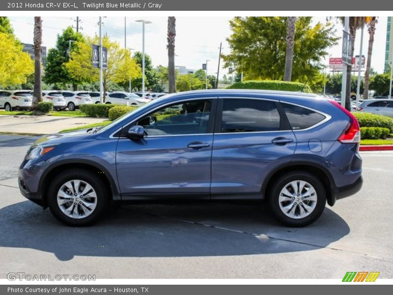 Twilight Blue Metallic / Gray 2012 Honda CR-V EX-L