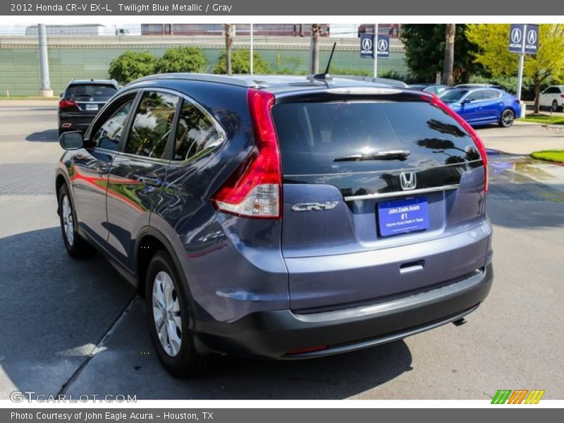 Twilight Blue Metallic / Gray 2012 Honda CR-V EX-L