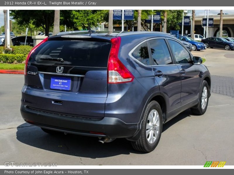 Twilight Blue Metallic / Gray 2012 Honda CR-V EX-L