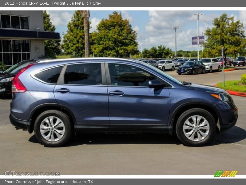Twilight Blue Metallic / Gray 2012 Honda CR-V EX-L