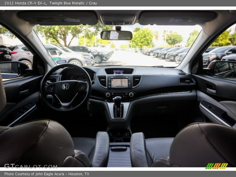 Twilight Blue Metallic / Gray 2012 Honda CR-V EX-L