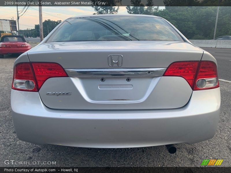 Alabaster Silver Metallic / Gray 2009 Honda Civic LX Sedan