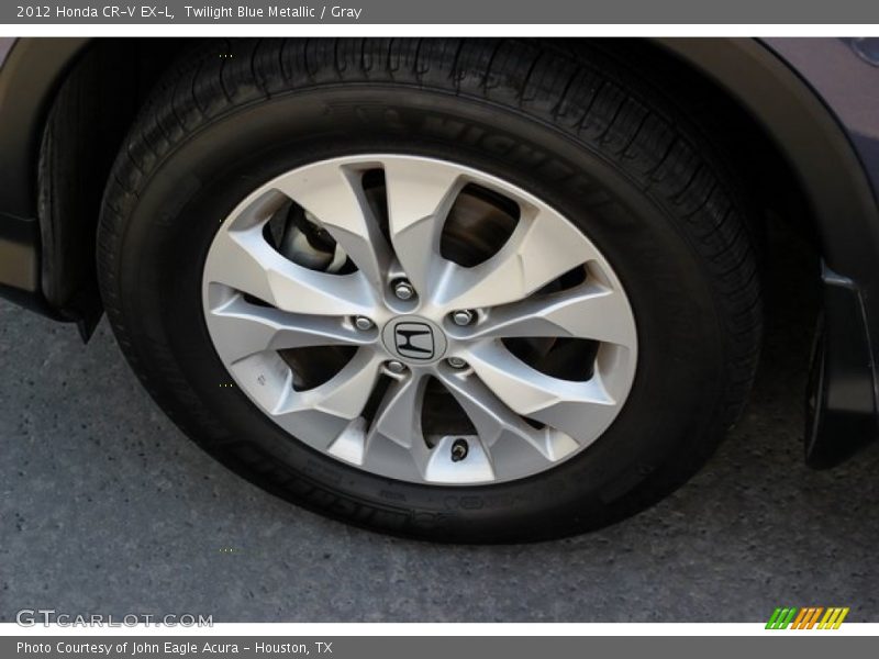 Twilight Blue Metallic / Gray 2012 Honda CR-V EX-L